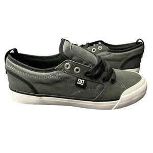 DC Evan Smith TX Pro ADYS300275 Grey Canvas Skate Sneaker Shoes Men's US…